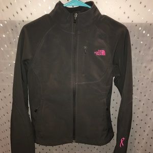 North Face Jacket with Pink Ribbon